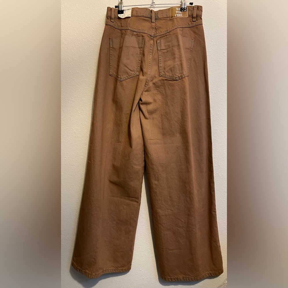 #1007 NWT Free People We The Free Crvy Gia High Rise Wide Leg size 27 - Picture 5 of 8